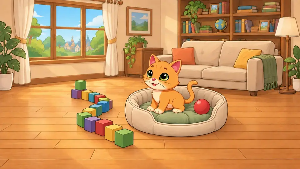 A scene from “Today the cat wanted some space”